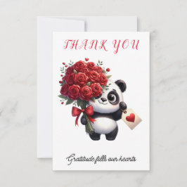 Pandas Gratitude Gesture - Tack Kort