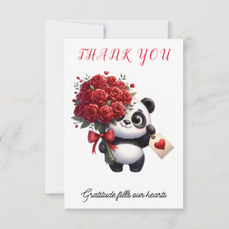 Pandas Gratitude Gesture - Tack Kort