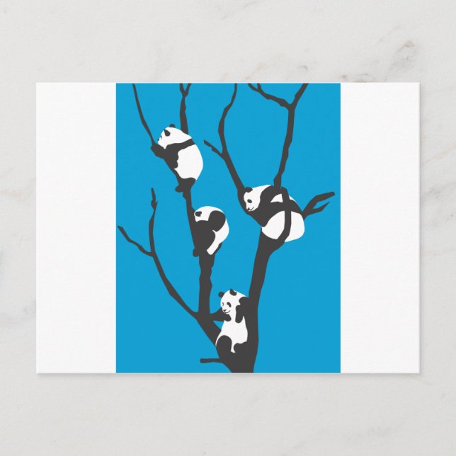 Pandas Hangin'ut Vykort (Framsida)