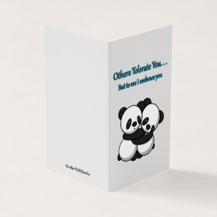 Pandas Hugger Card Kort