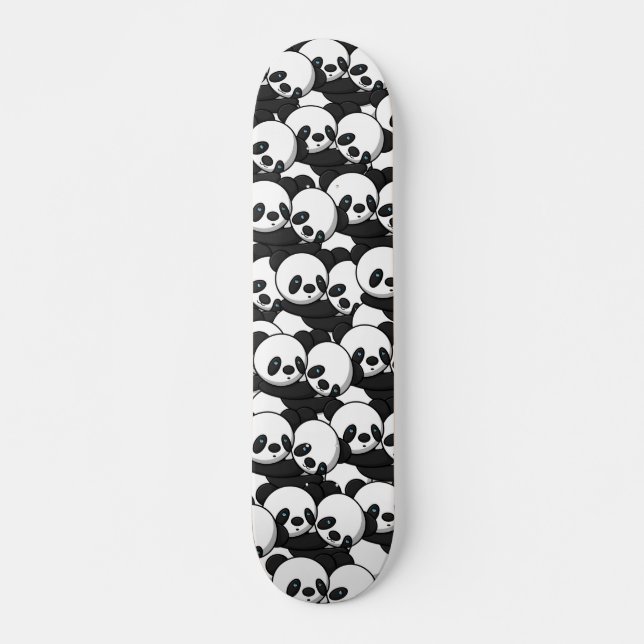 Pandas Hugger Skateboard (Framsida)