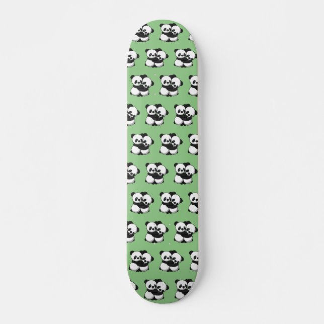 Pandas Hugger Skateboard (Framsida)