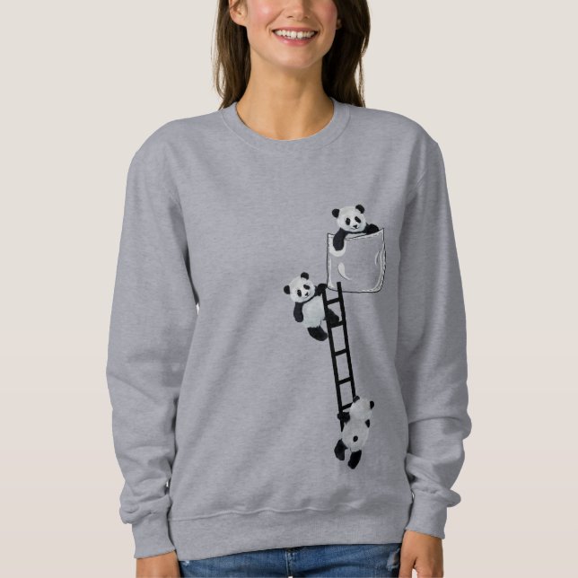 Pandas i fickan t shirt (Framsida)
