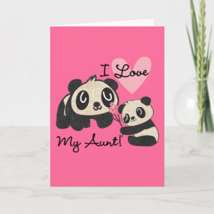 Pandas I Kärlek My Moster Kort