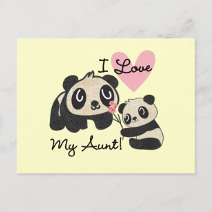 Pandas I Kärlek My Moster Vykort