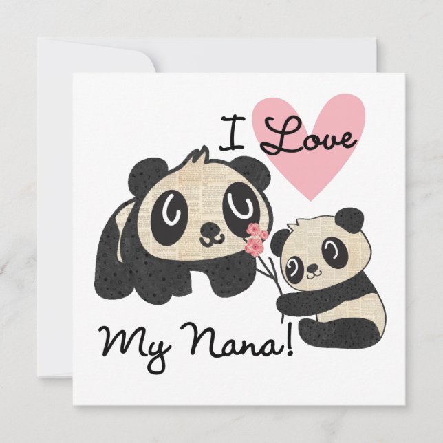 Pandas I Kärlek My Nana (Framsida)