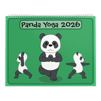 Pandas in Yoga Poses Calendar Kalender
