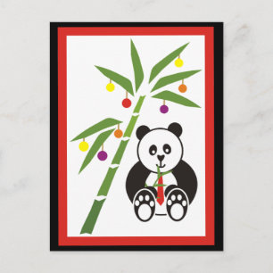 Pandas julmål! helg vykort