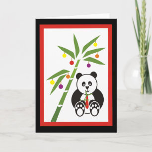 Pandas julmål! helgkort