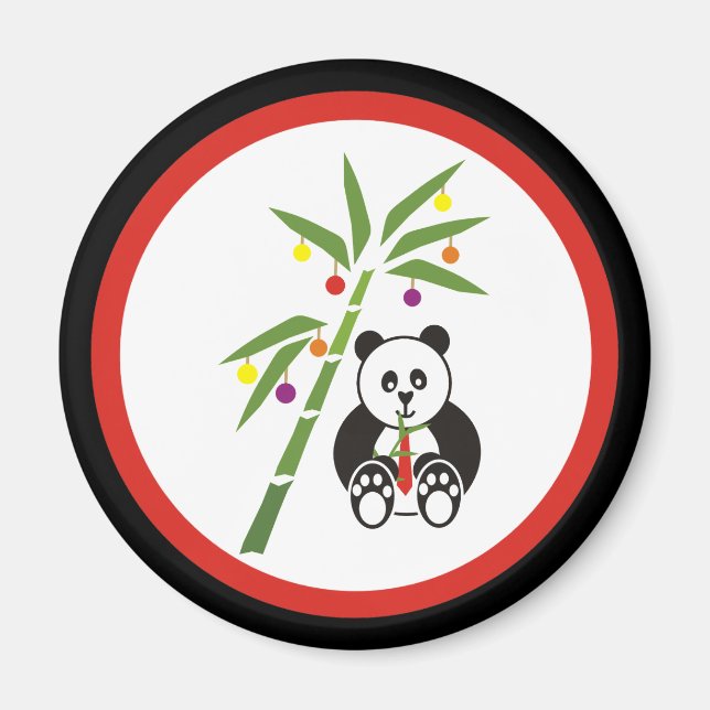 Pandas julmål! magnet (Framsidan)