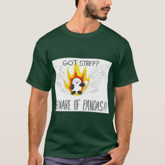 PANDAS-medvetenhetsdesign i grönt T Shirt