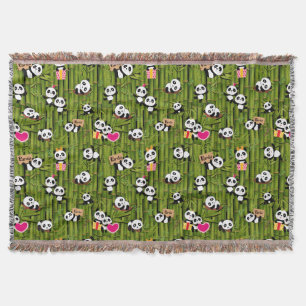 Pandas Mönster 2 Filt