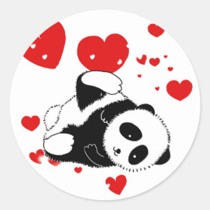 pandas "panda björn" "panda björn baby" "kawaii pa runt klistermärke