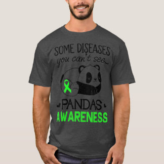 Pandas Pans Awareness Shirt Grönt Ribbon Pans Dise T
