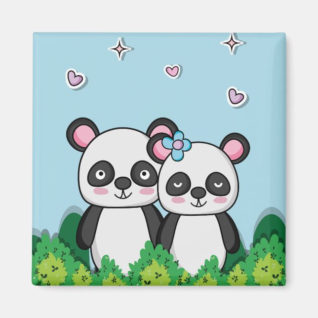 Pandas par magnet (Framsidan)