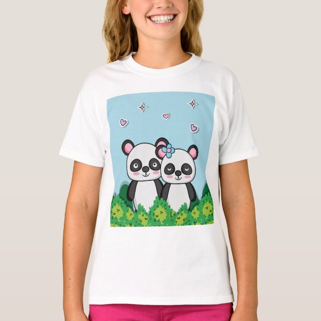 Pandas par t shirt (Framsida)