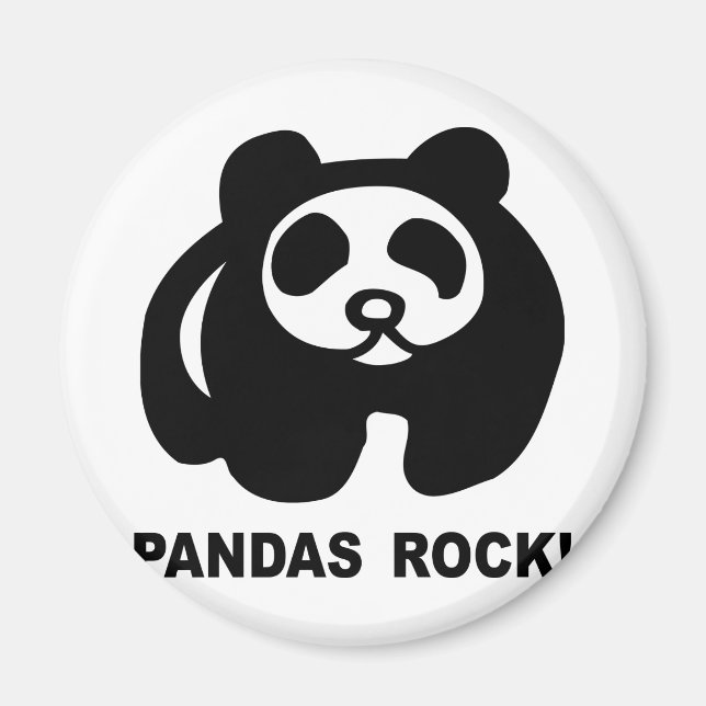 Pandas Sten Magnet (Framsidan)