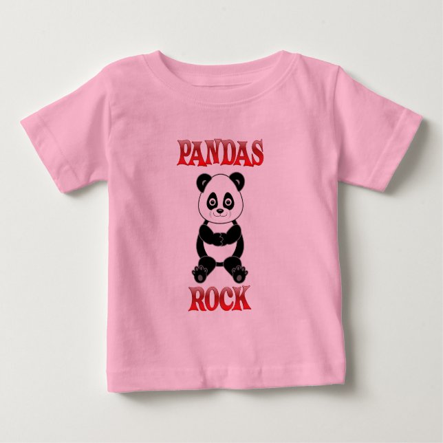 Pandas Sten Tee Shirt (Framsida)