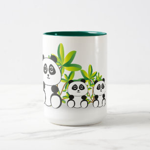 Pandas Två-Tonad Mugg