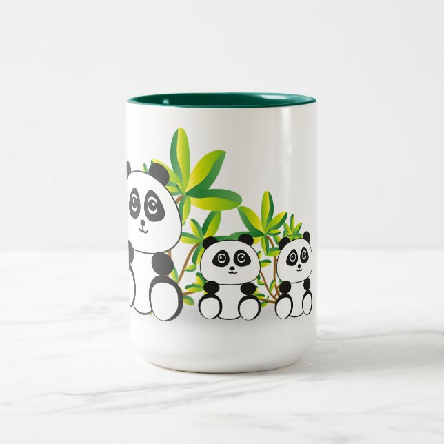 Pandas Två-Tonad Mugg (Center)