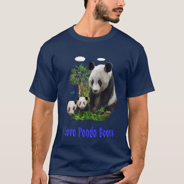 Pandasbjörn t-shirts (Framsida)