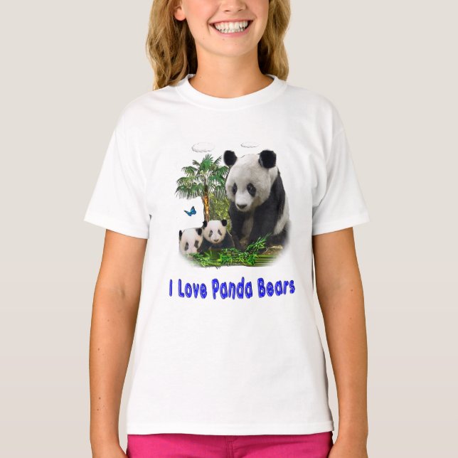 Pandasbjörn t-shirts (Framsida)