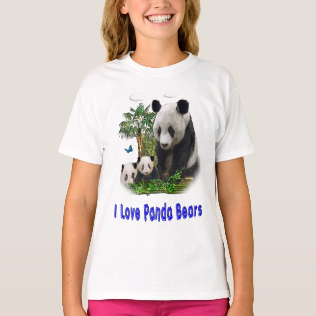 Pandasbjörn t-shirts (Framsida)