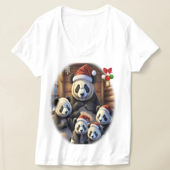 Pandasbjörnar T Shirt (Laydown)