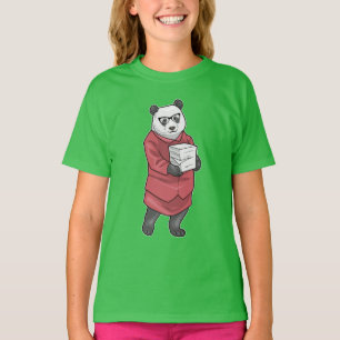 Pandasekreterare Stack of Papper T Shirt