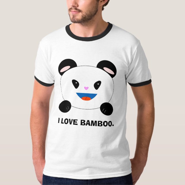 Pandaskjortan, ÄLSKAR JAG BAMBOO. Tee (Framsida)