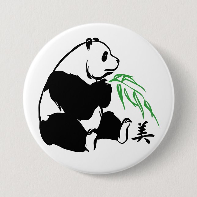 Pandaskönhet Knapp (Framsida)