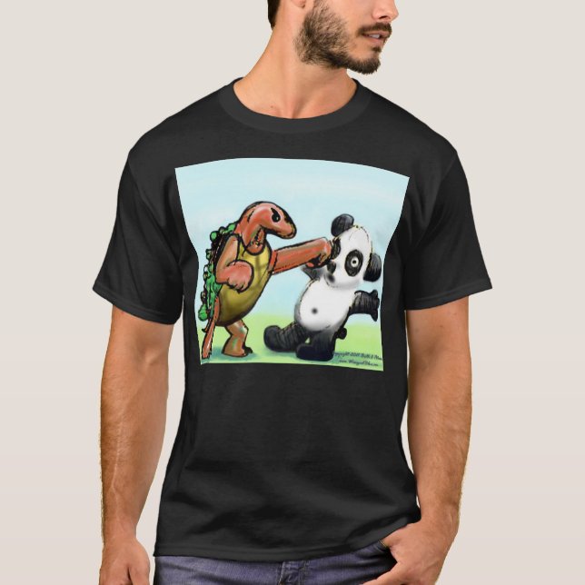 Pandastansmaskinmörk T-shirt (Framsida)