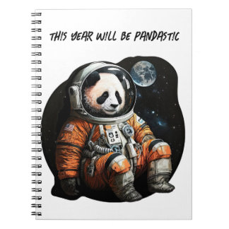 Pandastiskt journal. Space Panda-bärbar dator Anteckningsbok