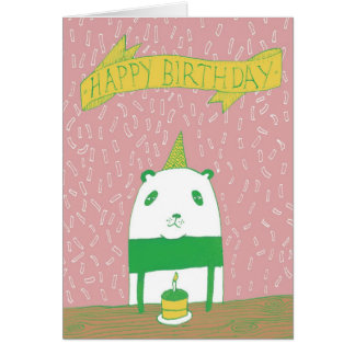 Pandatårta Hälsningskort