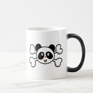 Pandatbjörn Skull och Crossbone Magisk Mugg