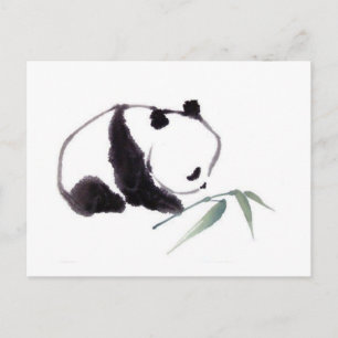 Pandateckning Vykort