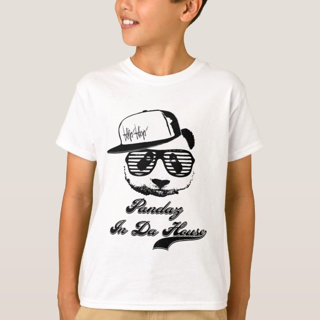Pandaz i Da-hus. Gettopanda Tee Shirt (Framsida)