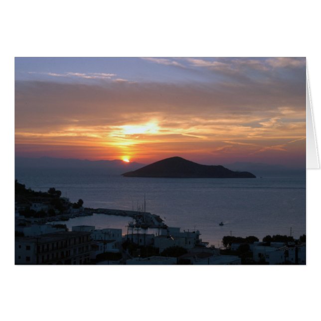 Pandeli Sunrise Hälsningskort (Framsidan Horizontal)