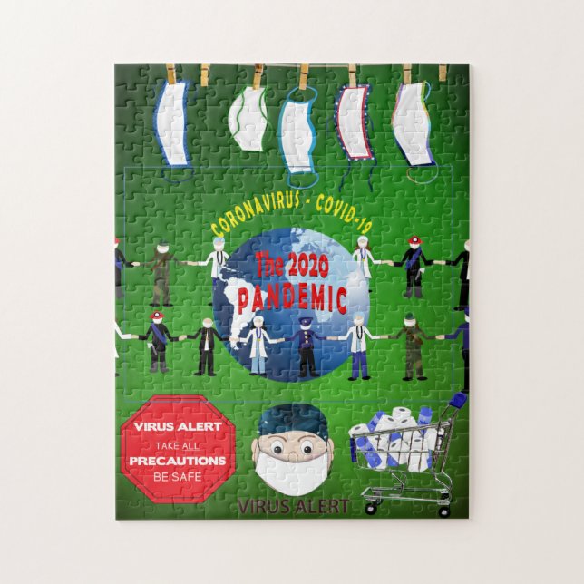 Pandemi Coronavirus Covid Keepsaké Pussel (Vertikal)