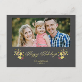 Pandemi Klassiker Glad Jul Anpassad Bild Meddelande Vykort