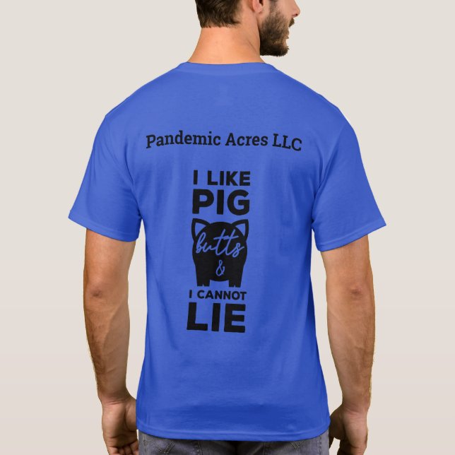 PandemiAcres Gris Butts Vuxen T-Shirt (Baksida)