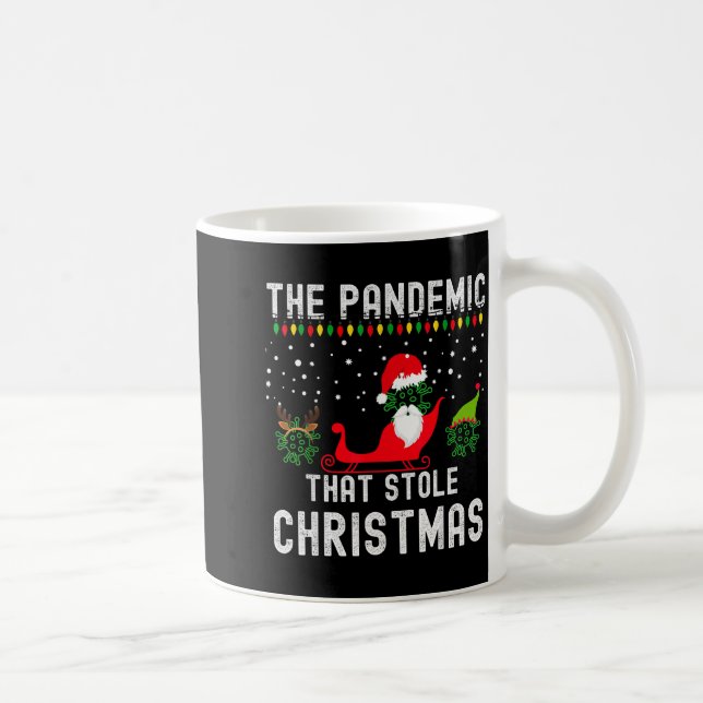Pandemic That Stole Christmas 2020 Ugly Tacky Xmas Kaffemugg (Höger)