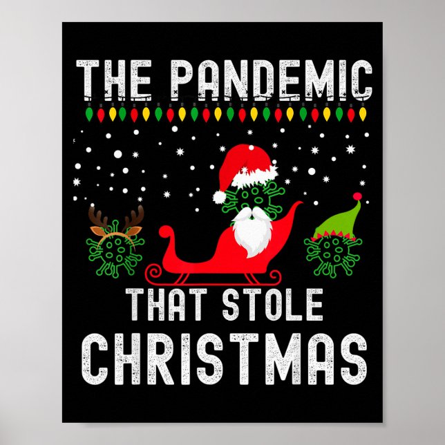 Pandemic That Stole Christmas 2020 Ugly Tacky Xmas Poster (Framsidan)