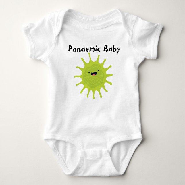 Pandemiskt Baby Grönt Virus Cute Funy T Shirt (Framsida)