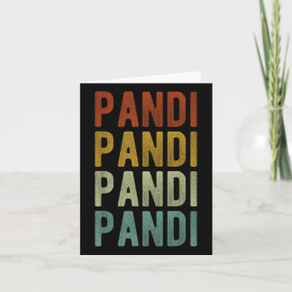 Pandi Stad Filippinerna Retro  Kort