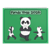 Pandor i yogaställningar Kalender