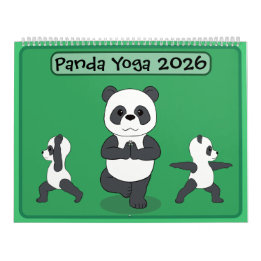 Pandor i yogaställningar Kalender