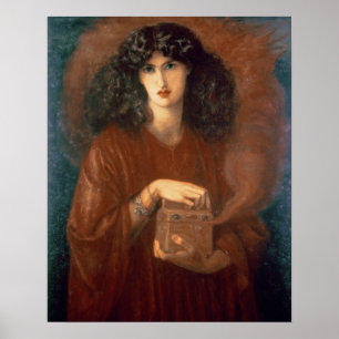 Pandora, 1871 (olja på arbetsyta) poster