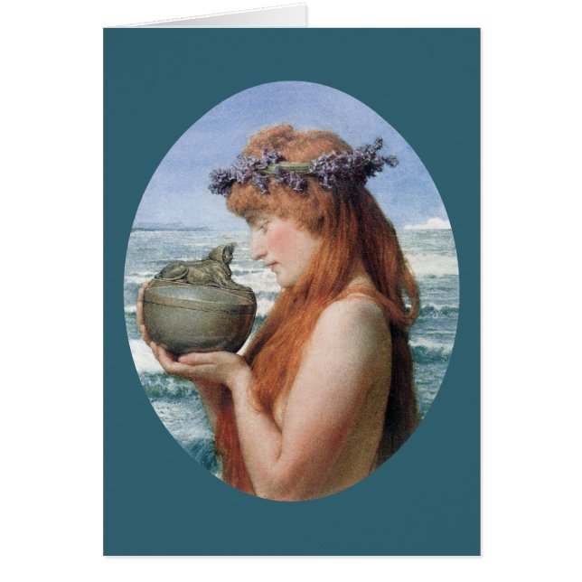 Pandora av Herr Lawrence Alma-Tadema Hälsningskort (Framsidan)