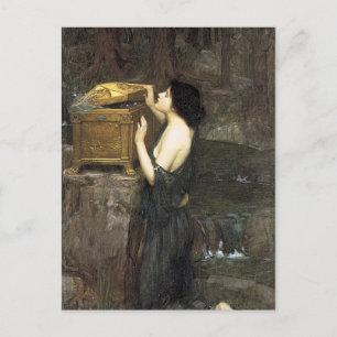 PaNDoRA, av John William Waterhouse, 1896 Vykort